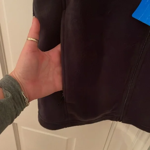 Columbia fleece vest dark dark grey, nwt - Picture 6 of 7